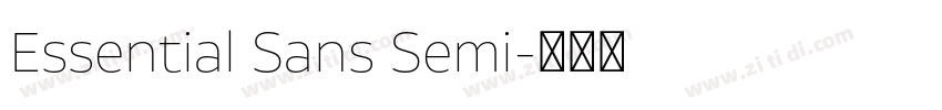 Essential Sans Semi字体转换 Essential Sans Semi字体转换